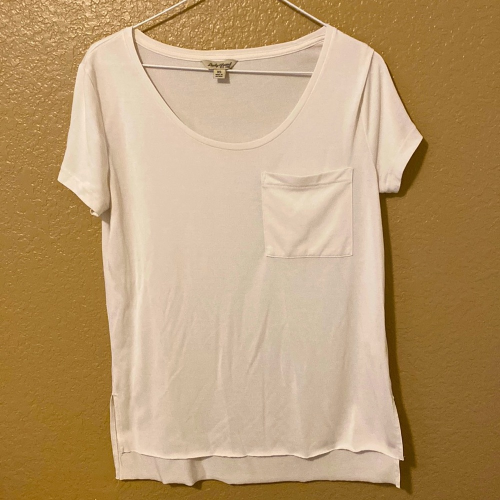 Lucky Brand S/L top - Size XS fits more like a S - Cream/Off-White color